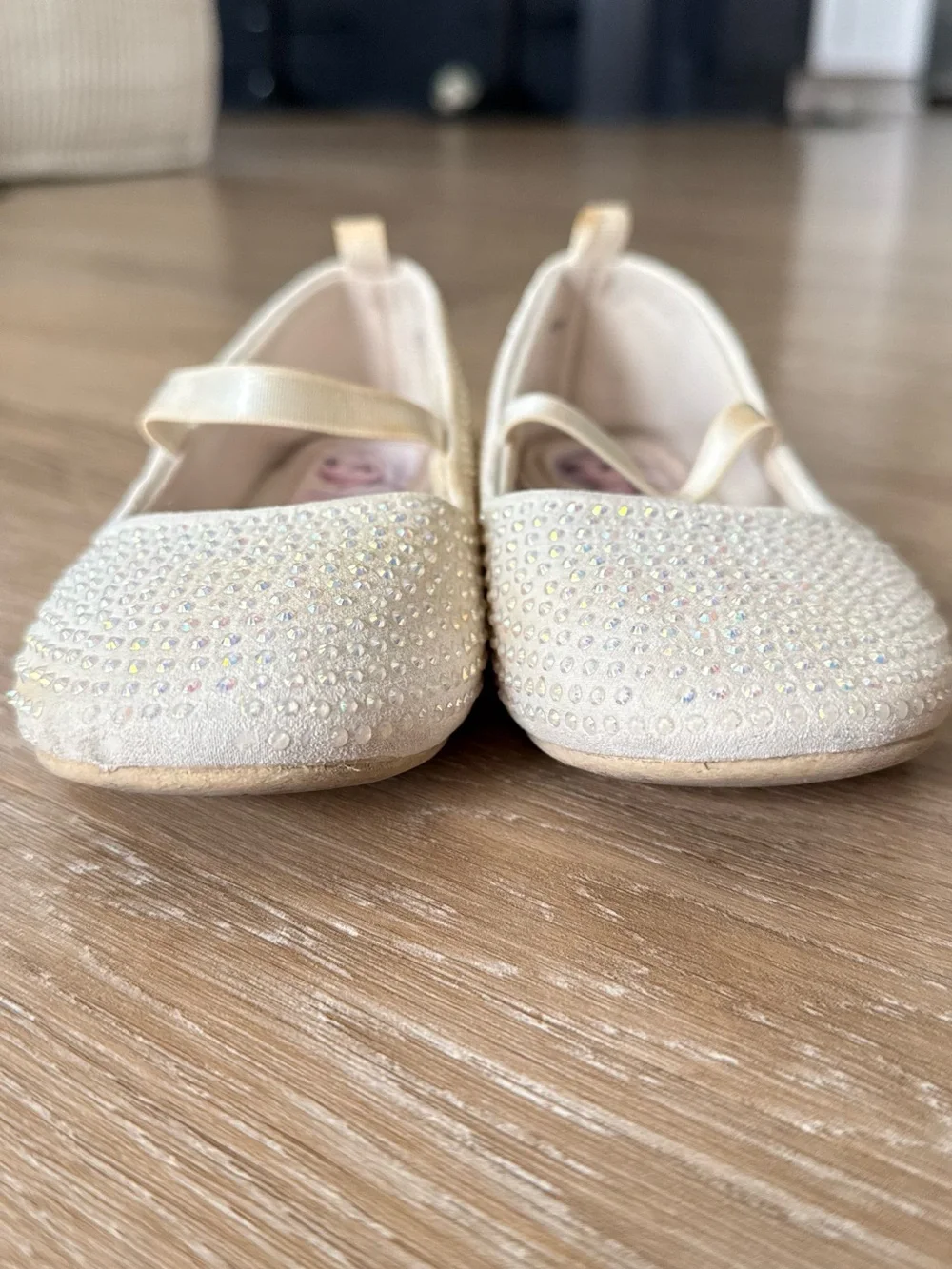 Disney Frozen Elsa Iridescent Rhinestone Mary Jane Ballet Flats from H&M